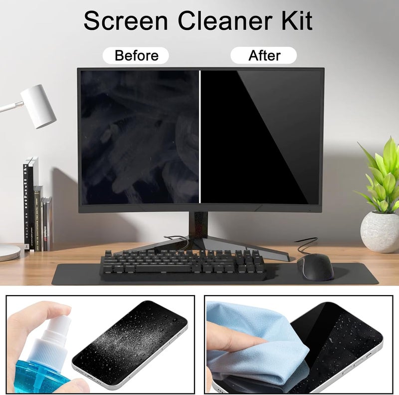 walrfid Car Screen Cleaner Spray, TV Computer Laptop Touchscreen Mist Cleaning Kit Wipe for CD Disc DVD VCD, Electronic Cell Phone iPad iPhone MacBook Pro Tablet Monitor LCD LED Flat Screens - Image 3